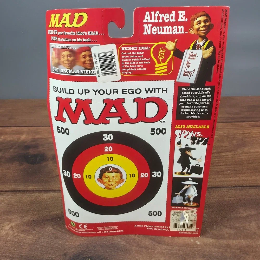 DC Direct Alfred E. Neuman Action Figure Adult OS Red Good MAD Magazine 1998